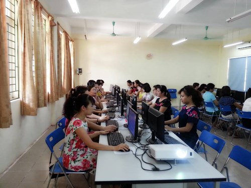 Trường Tiểu học Vũ Xuân Thiều tổ chức Lớp Tập huấn công nghệ thông tin cho giáo viên